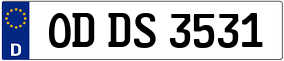 Trailer License Plate
